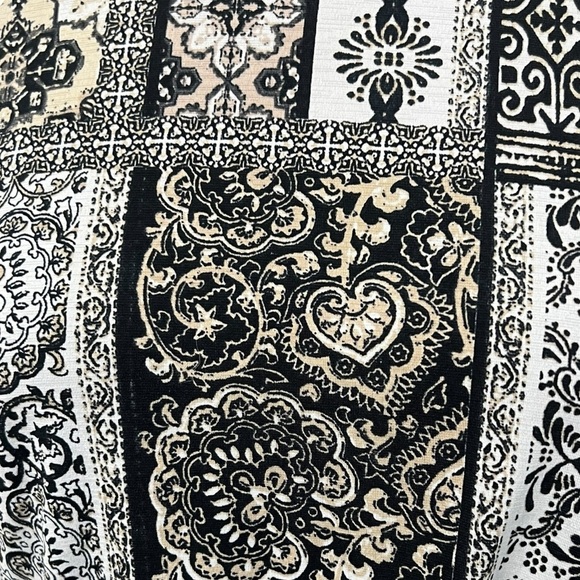 Three Pink Hearts Black and White Halter Maxi Sundress - Picture 9 of 16